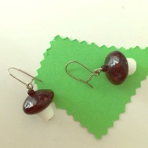 🌟3 for 10🌟 cute mushroom earrings
